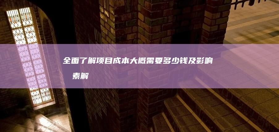 全面了解项目成本：大概需要多少钱及影响因素解析